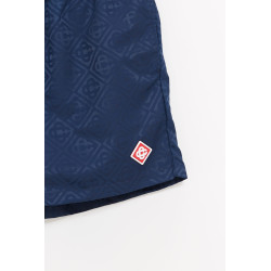 CASABLANCA NAVY MONOGRAM JACQUARD SWIM SHORTS